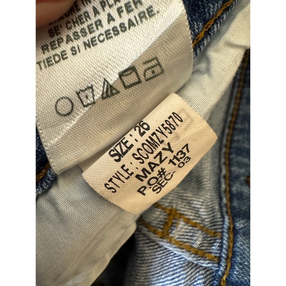 Joe's Jeans Mazy Easy High Water Distressed Skinny Jeans Blue 26 Relaxed Ripped - Picture 7 of 7